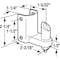 Prime-Line Post Mounted Gravity Pivot Hinge, 1-1/4 in., Zamak, Chrome, 5/8 in. Pintle, Bottom (Single Pack) 656-6548-T - alternate 2